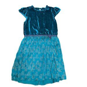 Roller Rabbit Preppy Mixed Fabric Holiday Party Dress 10